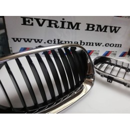 BMW E60 Ön Panjur Izgara ( Böbrek ) Chrome Black - bmwcikma.net