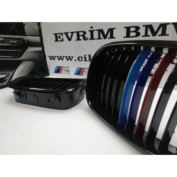 BMW E39 Ön Panjur Izgara ( Böbrek ) //m Color Piano Black Set - bmwcikma.net